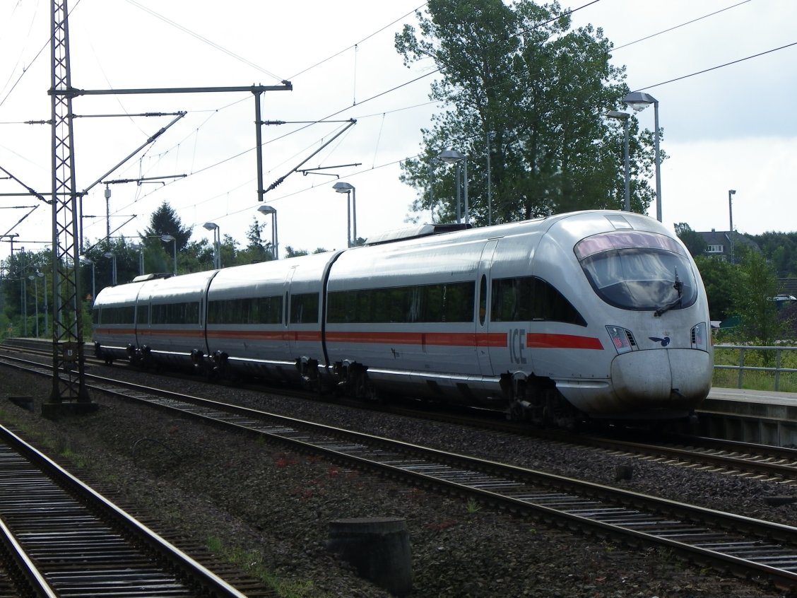 ICE- Diesel stopping at Schleswig south of Flensburg. Photo taken in 2012